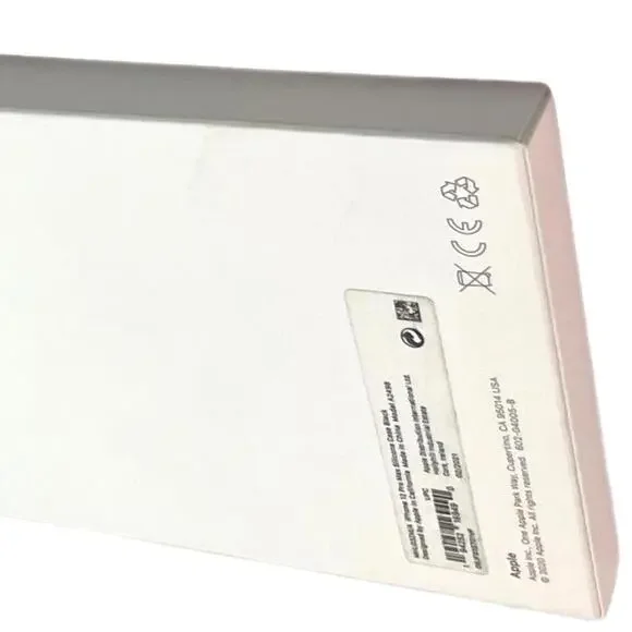 NIB Apple iPhone 12 Pro Max #A2498 Black Silicone MagSafe Case Factory Sealed - Picture 7 of 9